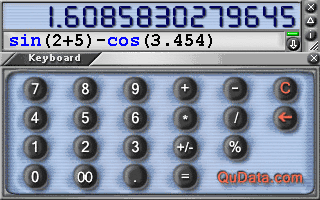 Screenshot of QuData Calculator 1.0