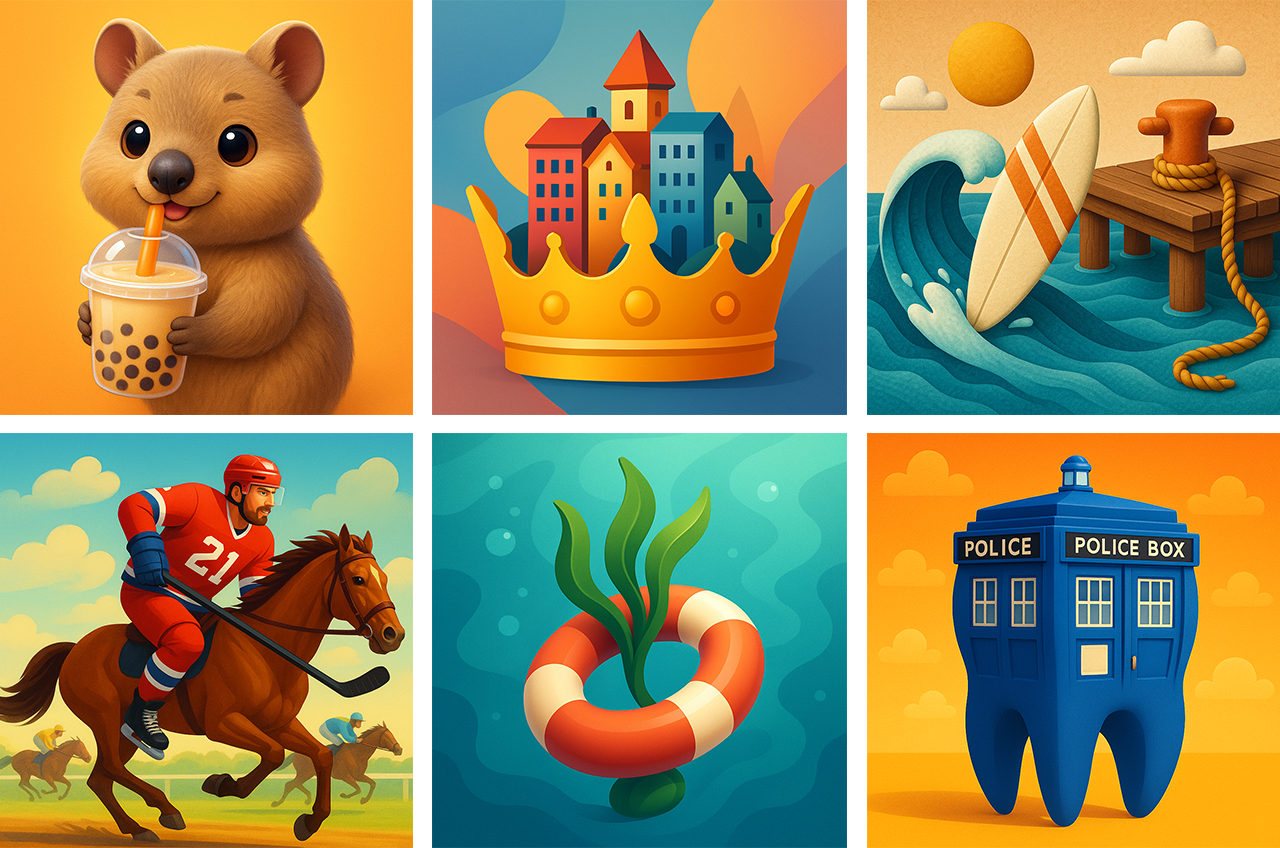 Примеры итоговых картинок в стиле Italian Brainrot